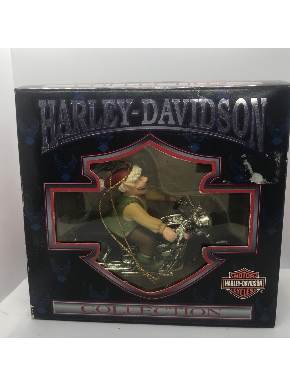 1989 Harley-Davidson Collection North Pole Motorcycle Club Elf Ornament